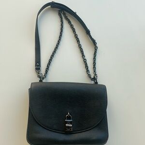 Rebecca Minkoff Love Too Crossbody black chain strap bag